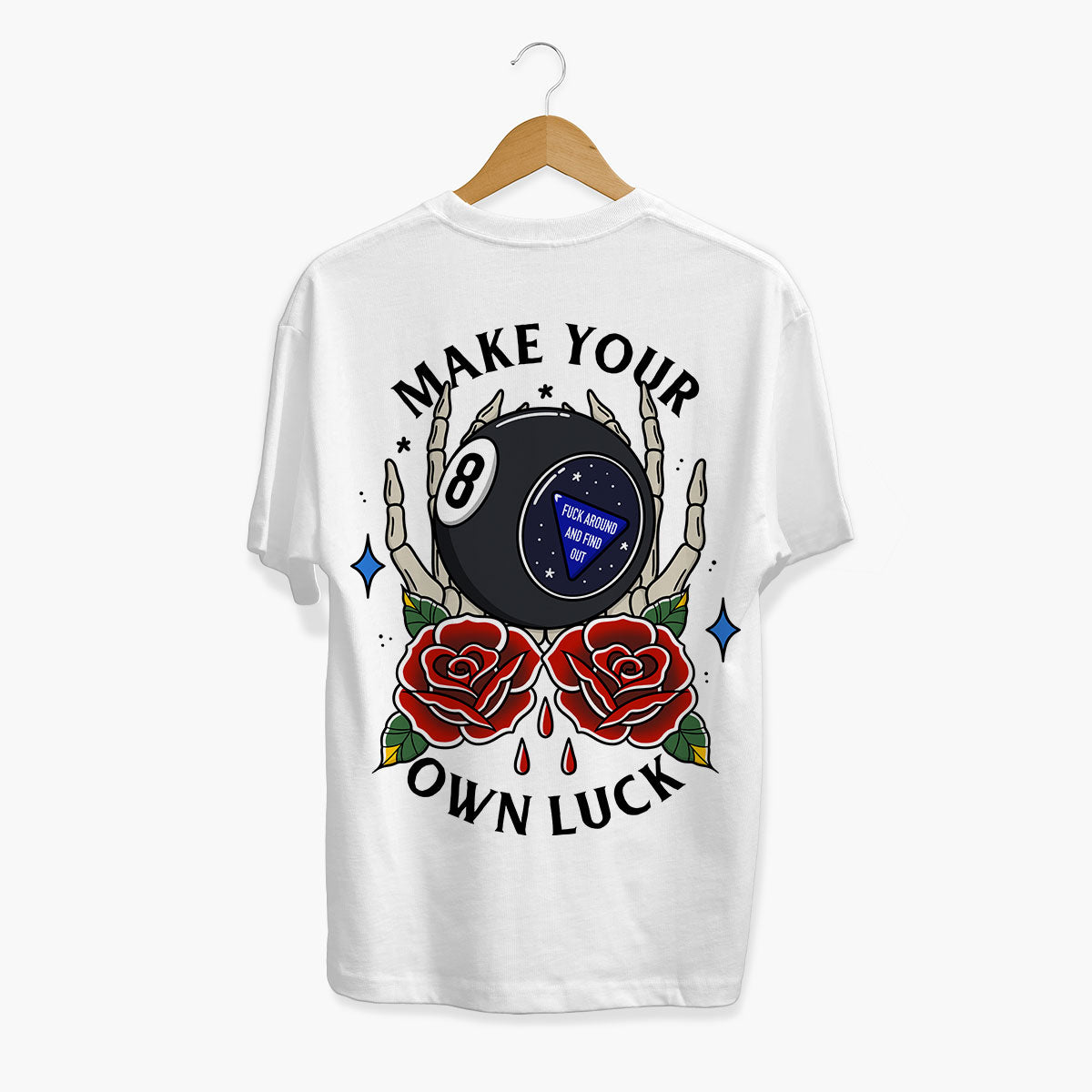 Magic 8 Ball T-shirt (Unisex)-Tattoo Clothing, Tattoo T-Shirt, N03-Broken Society