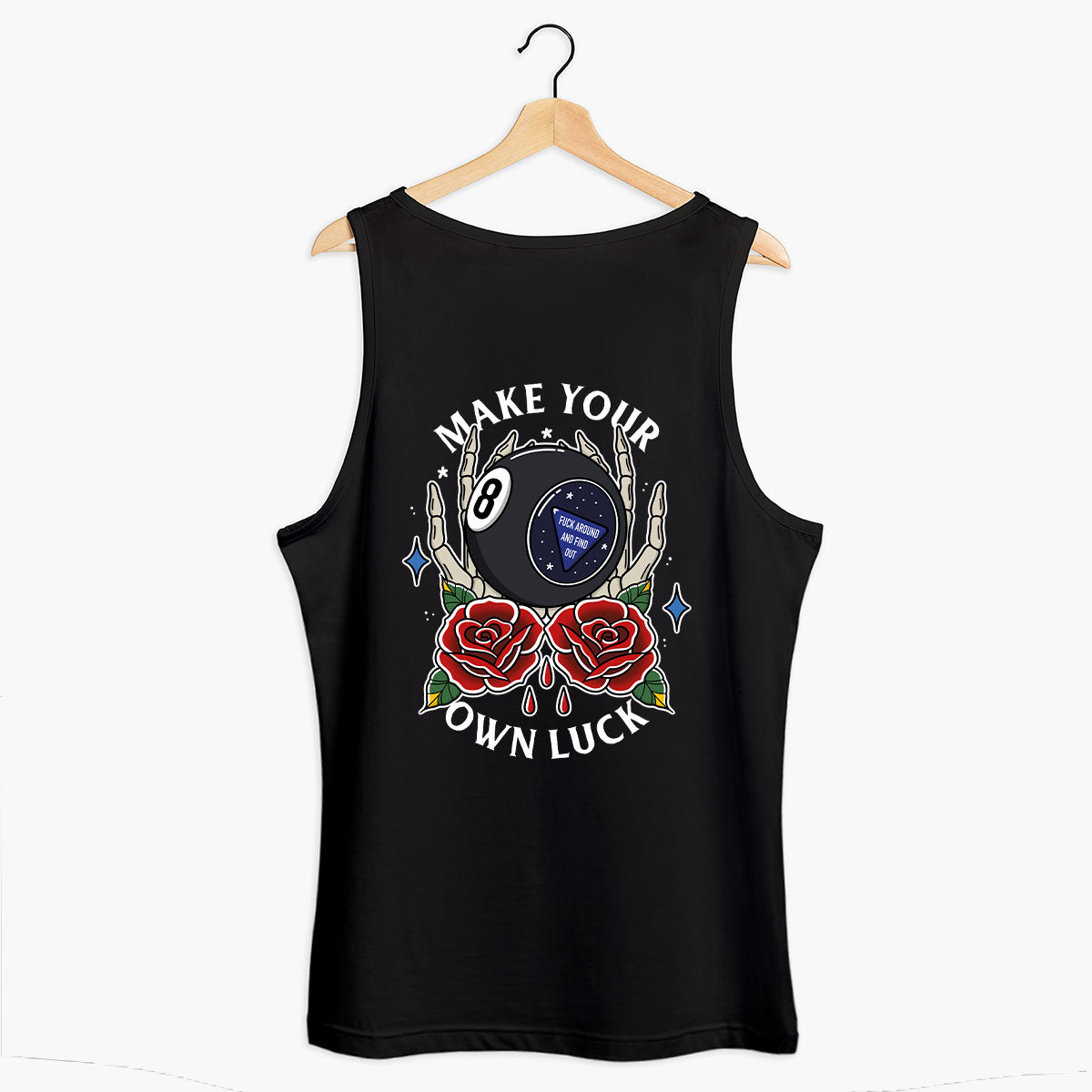 Magic 8 Ball Tank (Unisex)-Tattoo Clothing, Tattoo Tank, 03980-Broken Society