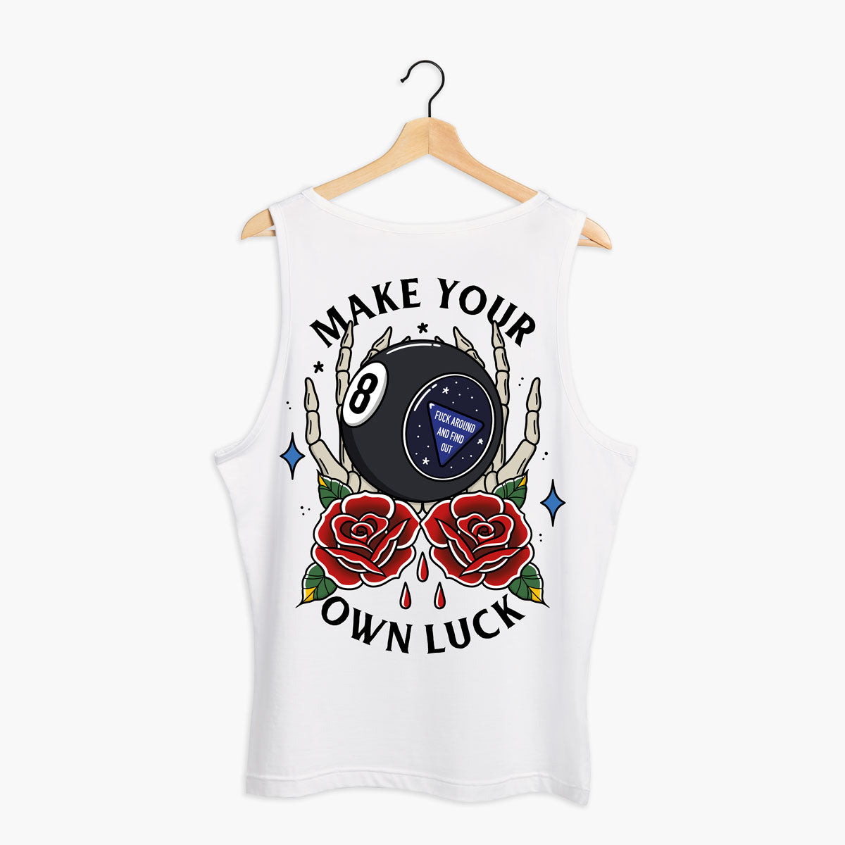 Magic 8 Ball (Unisex)-Tattoo Clothing, Tattoo Tank, 03980-Broken Society