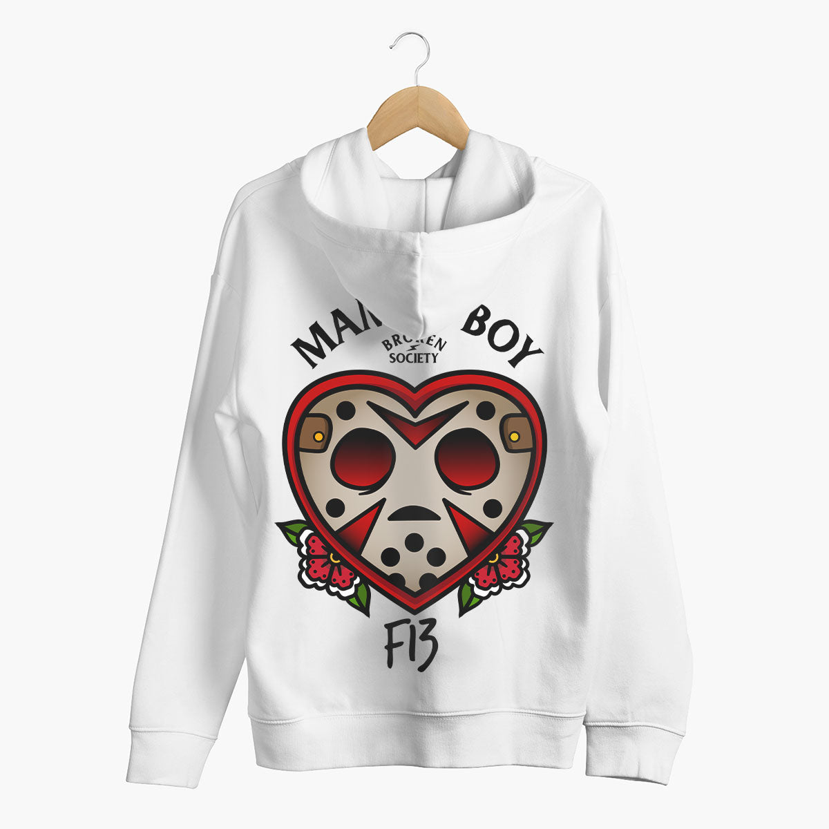 Mama's Boy Hoodie (Unisex)-Tattoo Clothing, Tattoo Hoodie, JH001-Broken Society