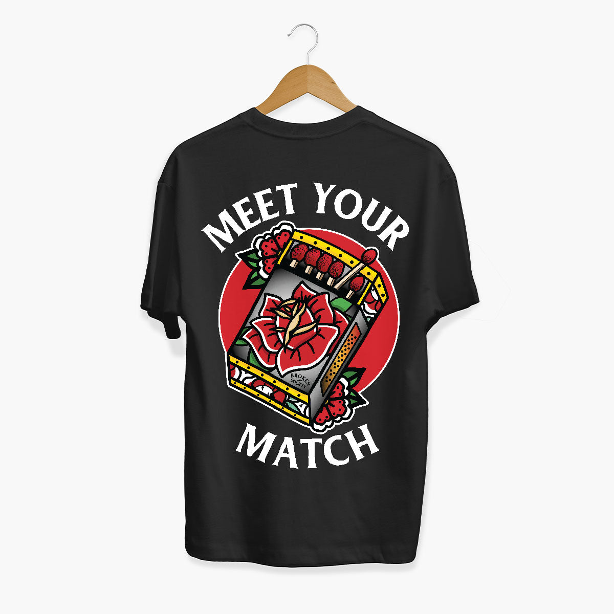 Meet Your Match T-Shirt (Unisex)-Tattoo Clothing, Tattoo T-Shirt, EP01-Broken Society