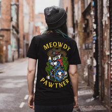 Load image into Gallery viewer, Meowdy Pawtner T-shirt (Unisex)-Tattoo Clothing, Tattoo T-Shirt, N03-Broken Society