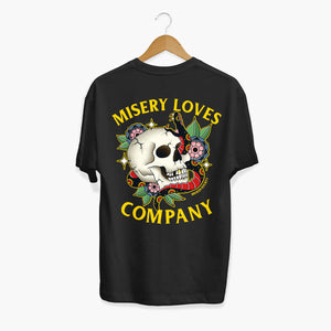 Misery Loves Company T-shirt (Unisex)-Tattoo Clothing, Tattoo T-Shirt, N03-Broken Society