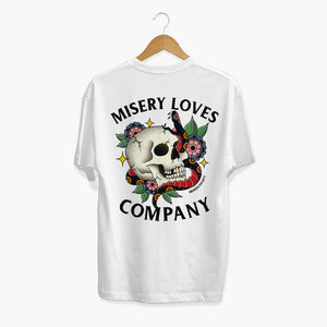 Misery Loves Company T-shirt (Unisex)-Tattoo Clothing, Tattoo T-Shirt, N03-Broken Society