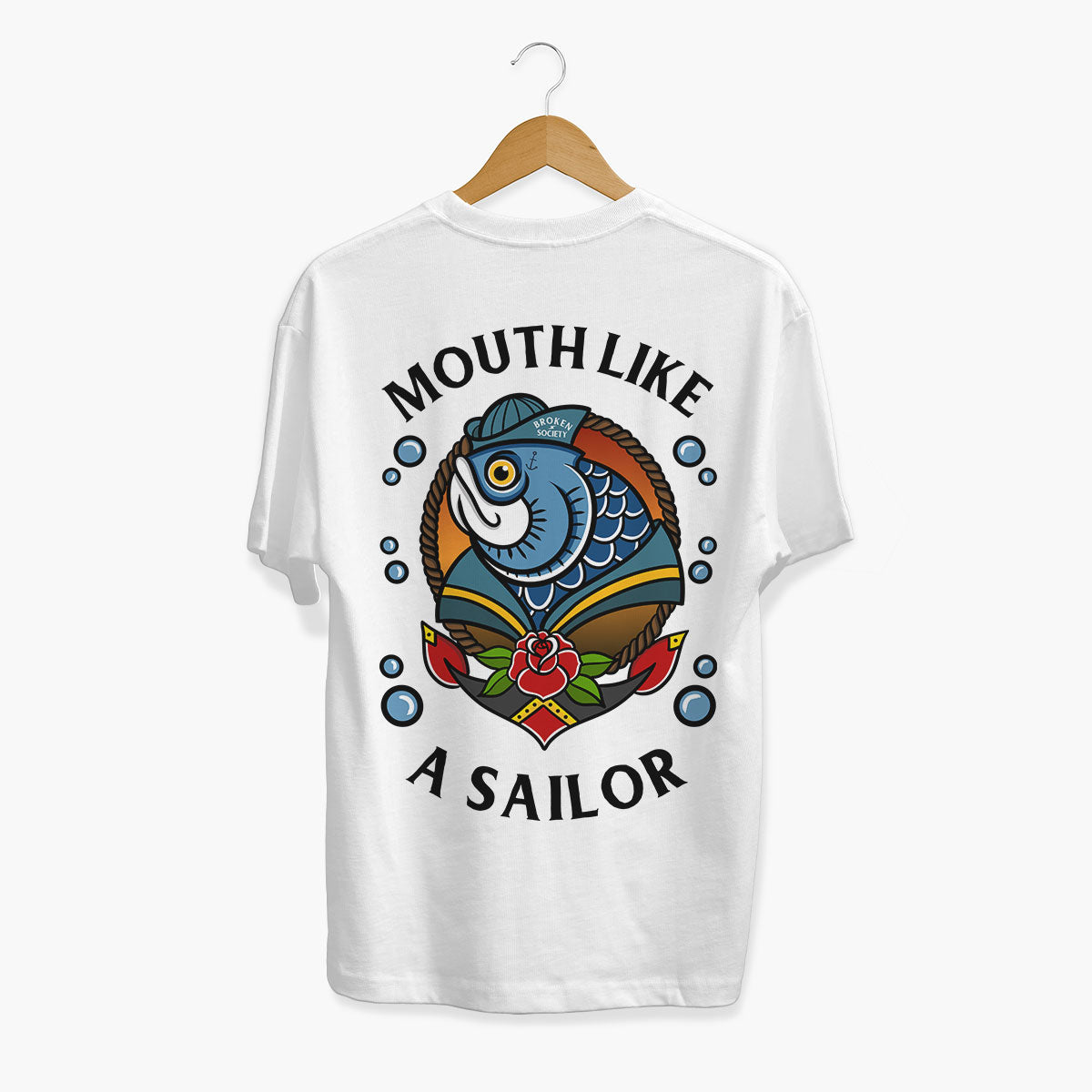 Mouth Like A Sailor T-Shirt (Unisex)-Tattoo Clothing, Tattoo T-Shirt, EP01-Broken Society