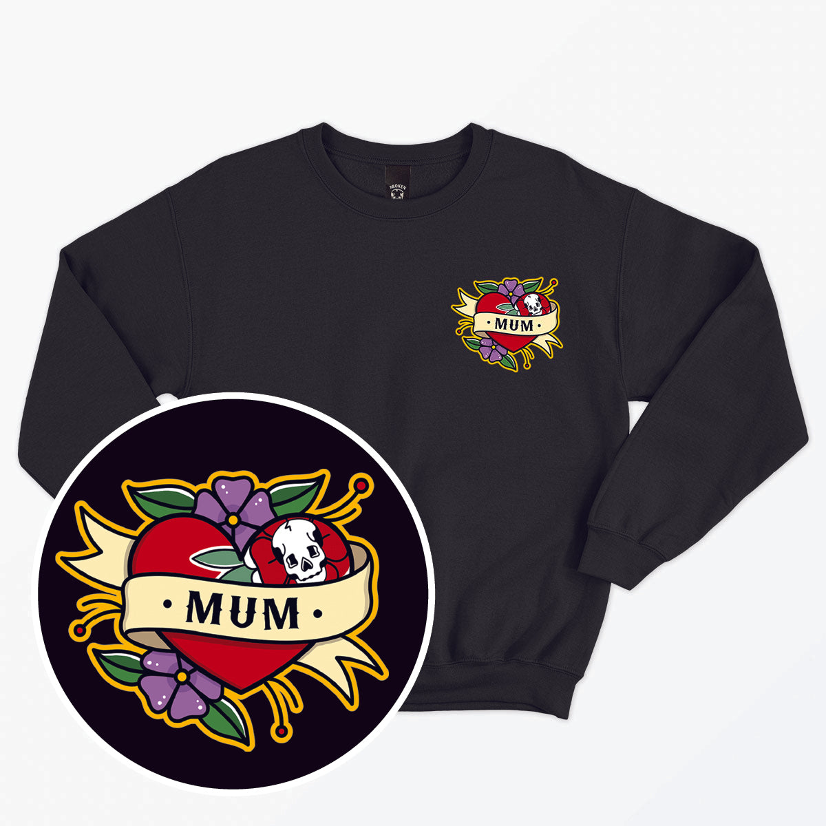 Mum Kids Sweatshirt (Unisex)-Tattoo Clothing, Tattoo Sweatshirt, JH030J-Broken Society