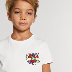 Mum Kids T-Shirt (Unisex)-Tattoo Clothing, Tattoo Kids Shirt, Mini Creator-Broken Society