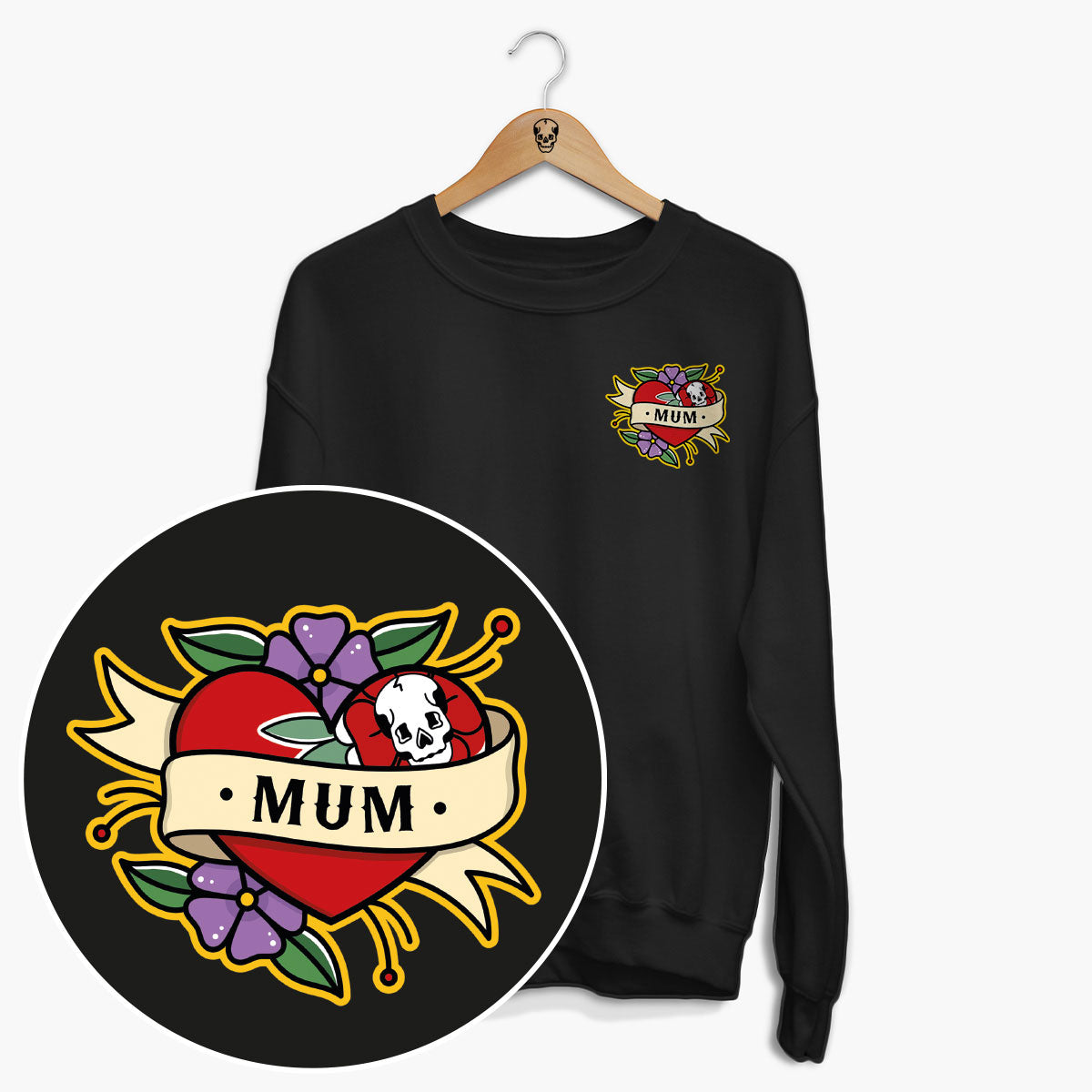 Mum Sweatshirt (Unisex)-Tattoo Clothing, Tattoo Sweatshirt, JH030-Broken Society
