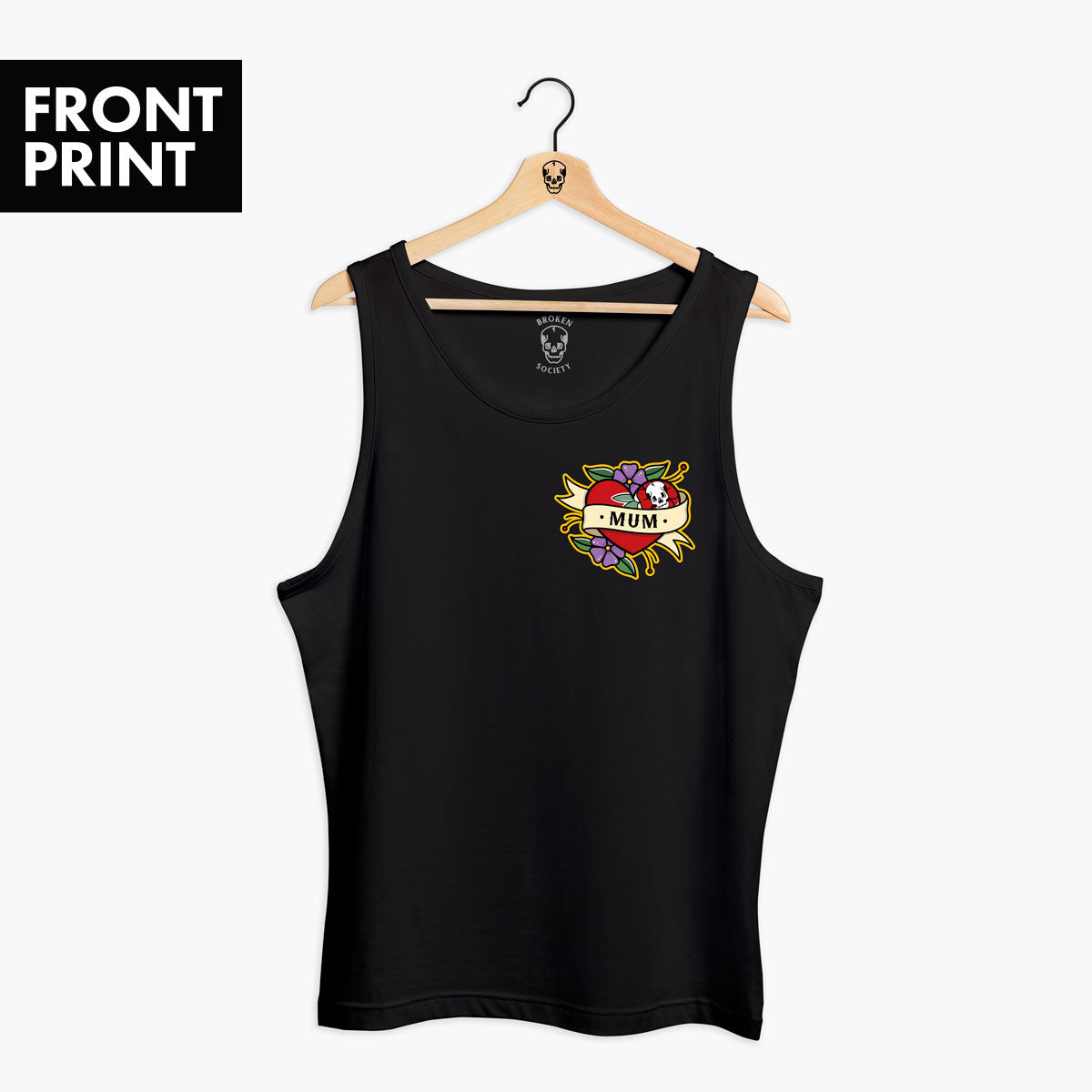 Mum Tank (Unisex)-Tattoo Clothing, Tattoo Tank, 03980-Broken Society