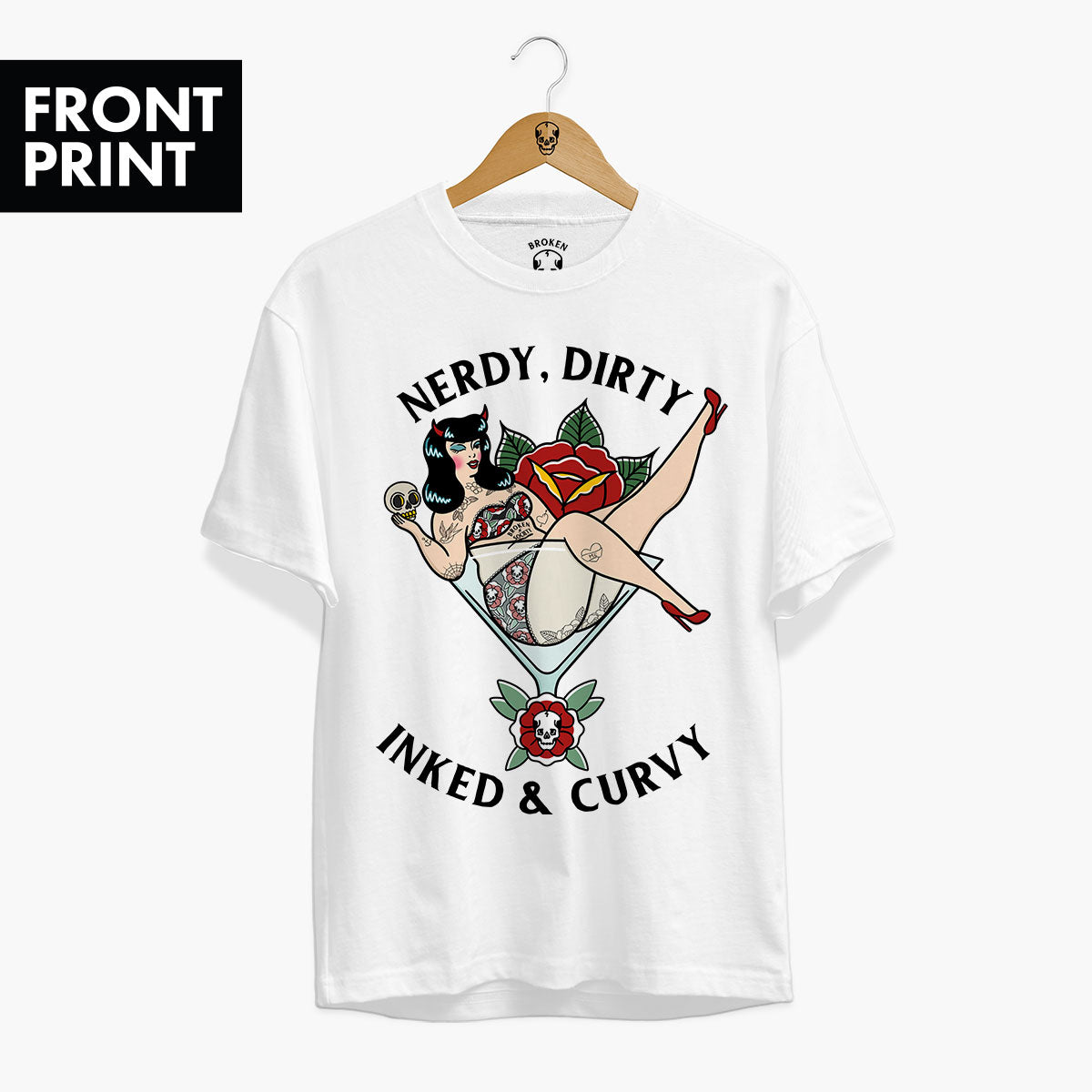 Nerdy Dirty T-shirt (Unisex)-Tattoo Clothing, Tattoo T-Shirt, N03-Broken Society