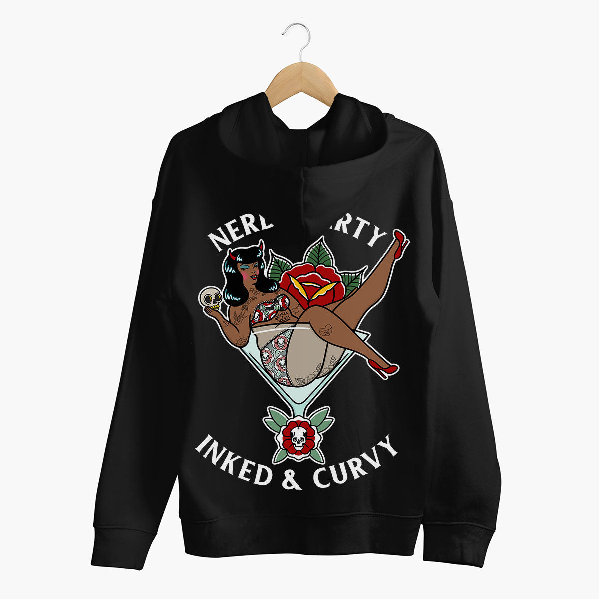 Nerdy Dirty Hoodie (Unisex)-Tattoo Clothing, Tattoo Hoodie, JH001-Broken Society