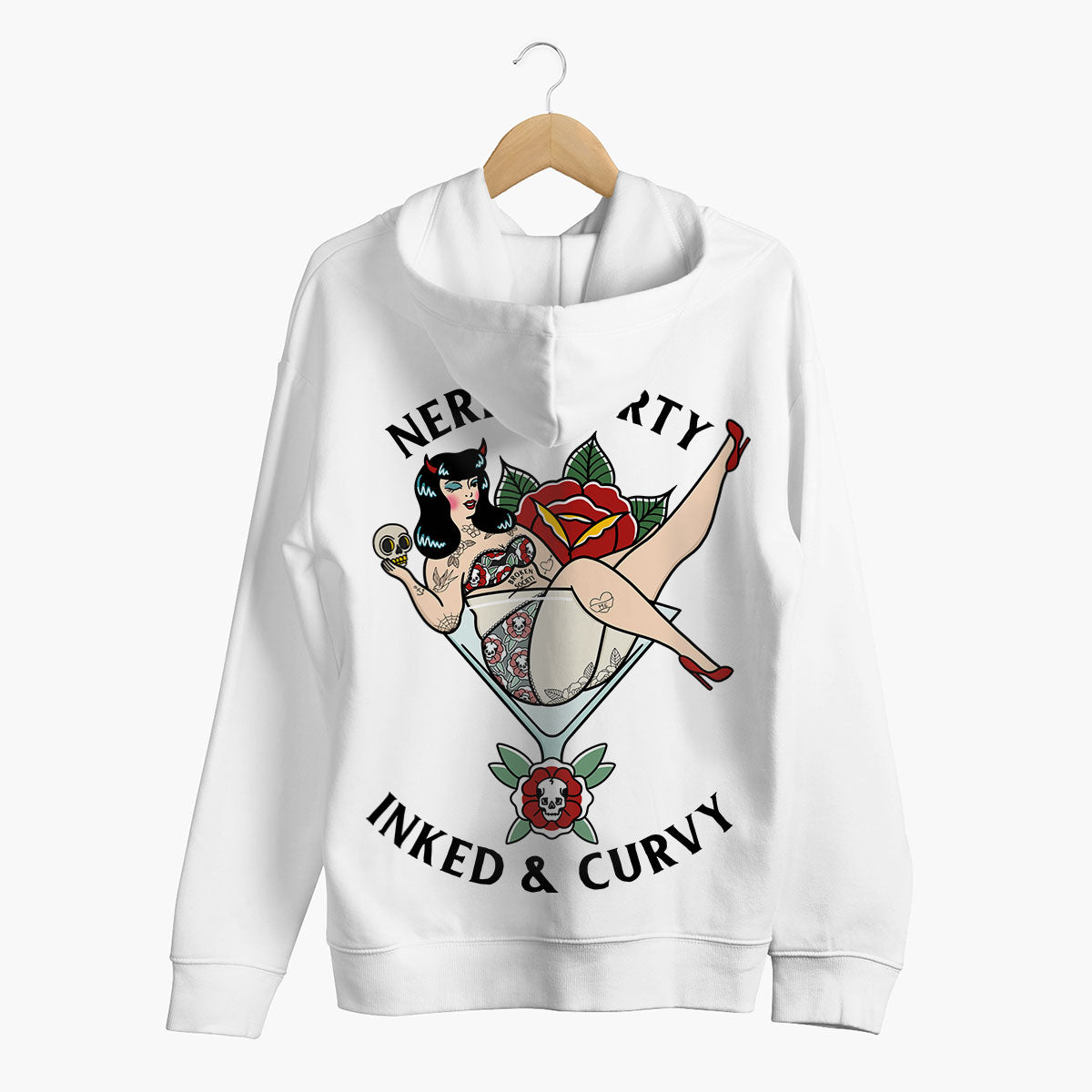 Nerdy Dirty Hoodie (Unisex)-Tattoo Clothing, Tattoo Hoodie, JH001-Broken Society