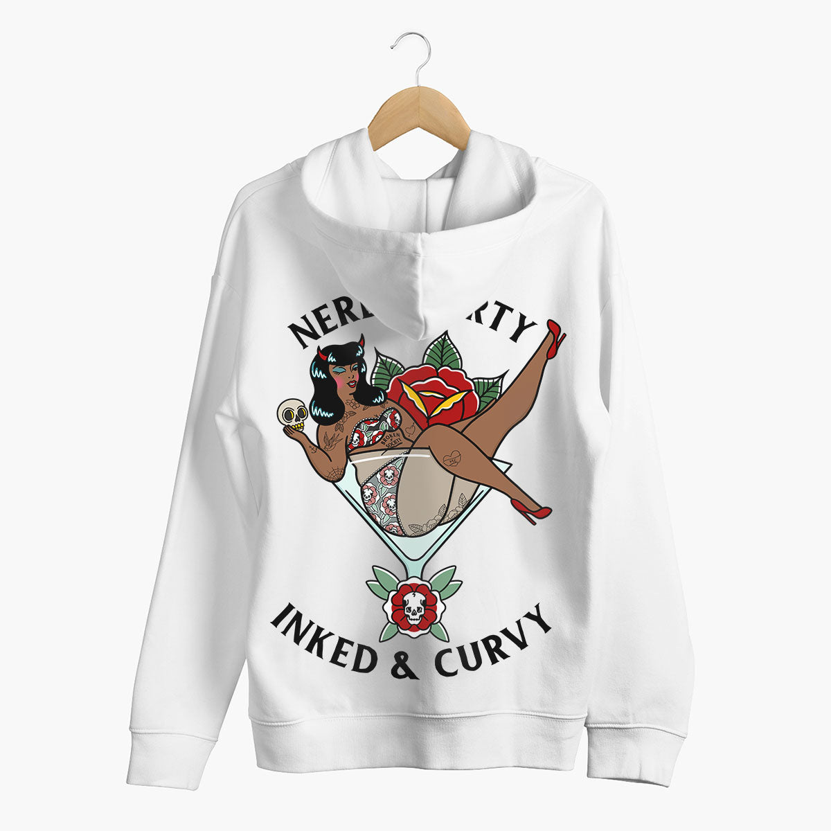 Nerdy Dirty Hoodie (Unisex)-Tattoo Clothing, Tattoo Hoodie, JH001-Broken Society