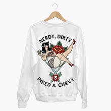 Cargar imagen en el visor de la galería, Nerdy Dirty Sweatshirt (Unisex)-Tattoo Clothing, Tattoo Sweatshirt, JH030-Broken Society