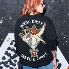 Laden Sie das Bild in den Galerie-Viewer, Nerdy Dirty Sweatshirt (Unisex)-Tattoo Clothing, Tattoo Sweatshirt, JH030-Broken Society