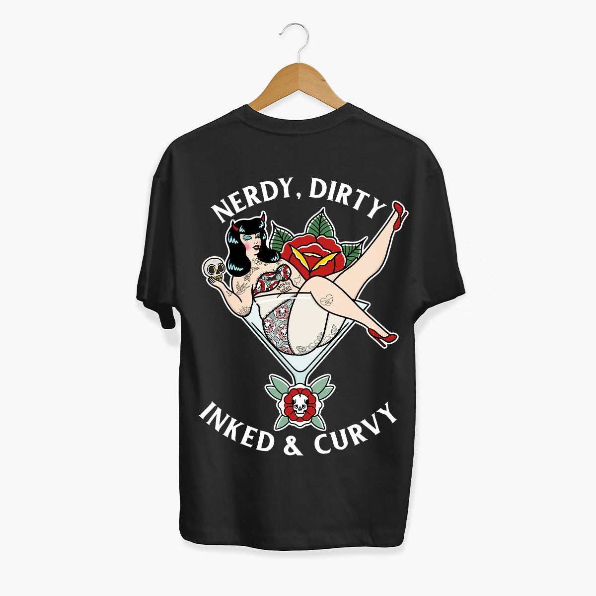 Nerdy Dirty T-shirt (Unisex)-Tattoo Clothing, Tattoo T-Shirt, N03-Broken Society