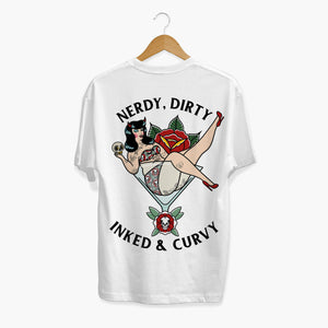 Nerdy Dirty T-shirt (Unisex)-Tattoo Clothing, Tattoo T-Shirt, N03-Broken Society