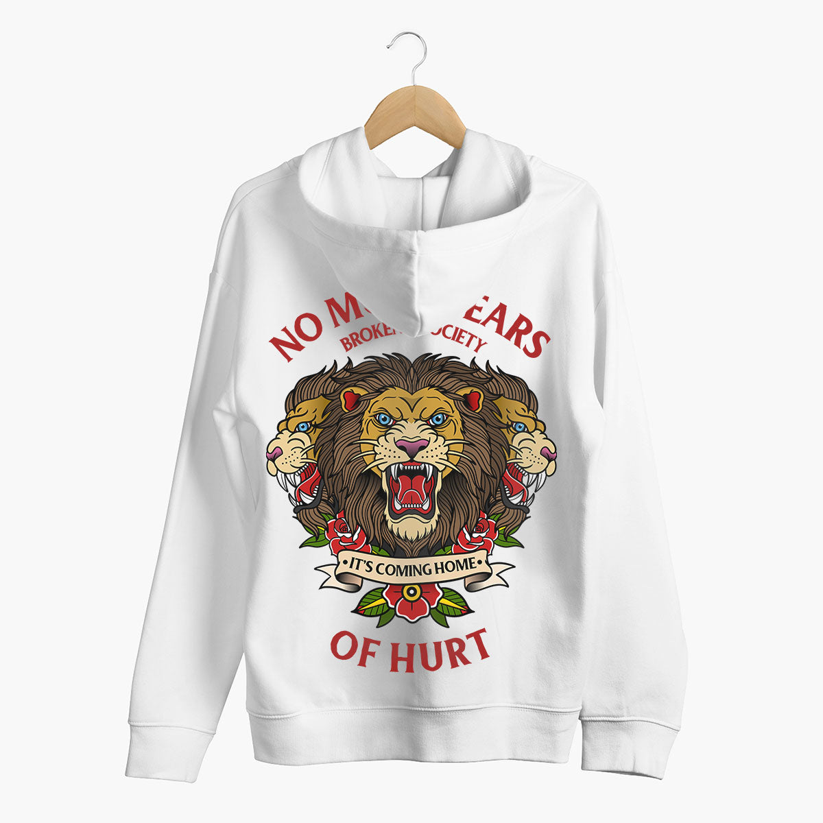 No More Years Of Hurt Hoodie (Unisex)-Tattoo Clothing, Tattoo Hoodie, JH001-Broken Society