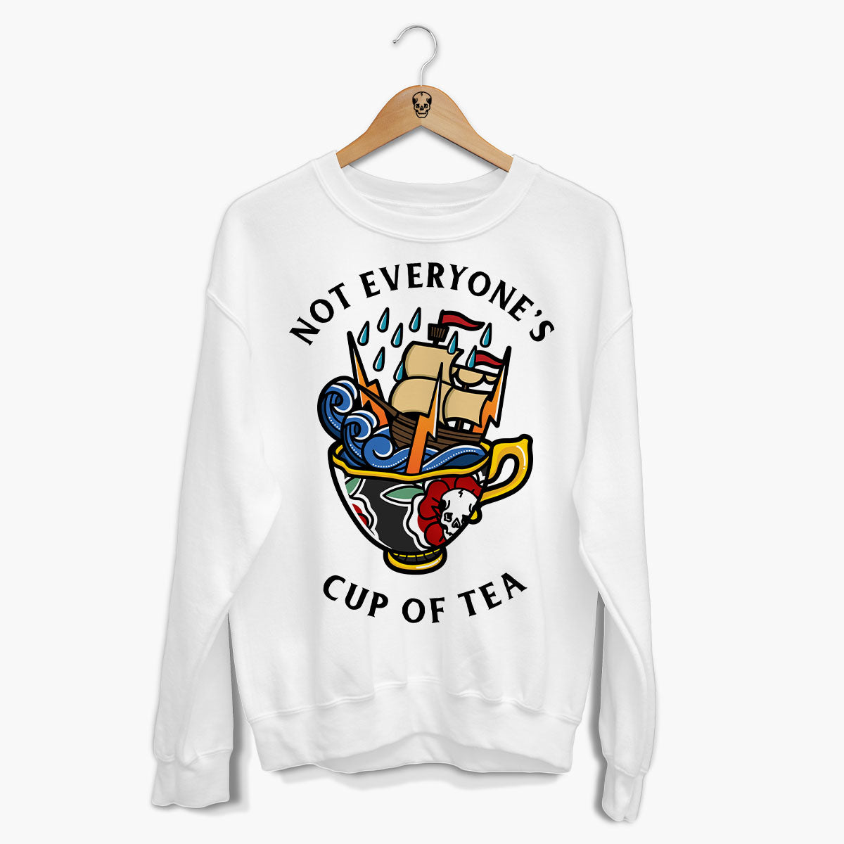 Not Everyone's Cup Of Tea Sweatshirt (Unisex)-Tattoo Clothing, Tattoo Sweatshirt, JH030-Broken Society