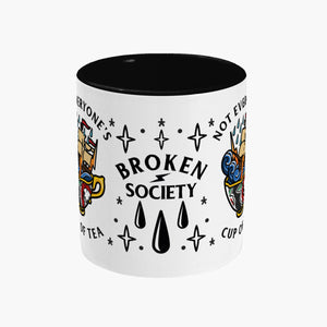 Not Everyone's Cup Of Tea Mug-Tattoo Apparel, Tattoo Accessories, Tattoo Gift, Tattoo Coffee Mug, 11oz White Ceramic-Broken Society
