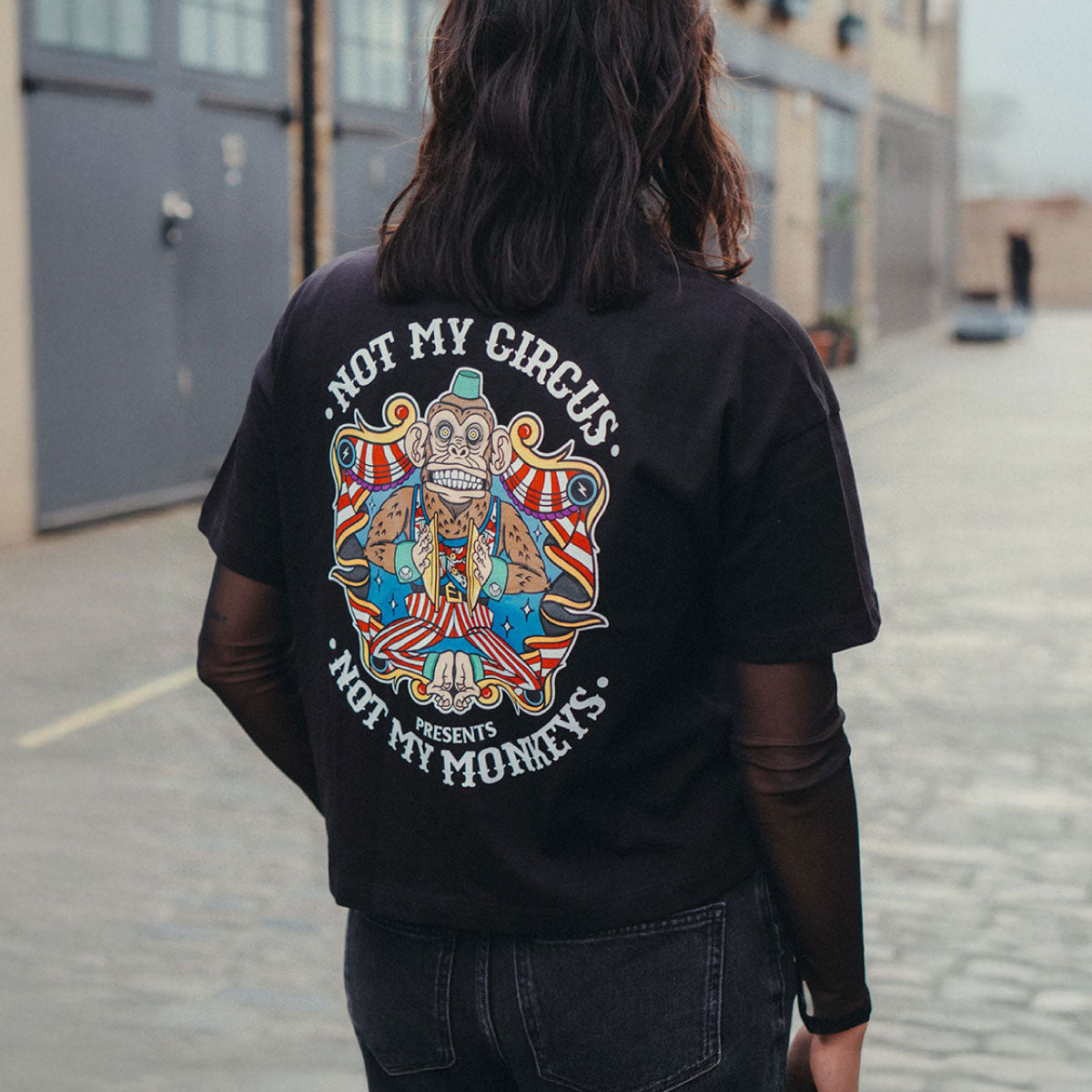 Not My Circus Boxy Fit T-Shirt-Tattoo Clothing, Tattoo T-Shirt, EP026-Broken Society