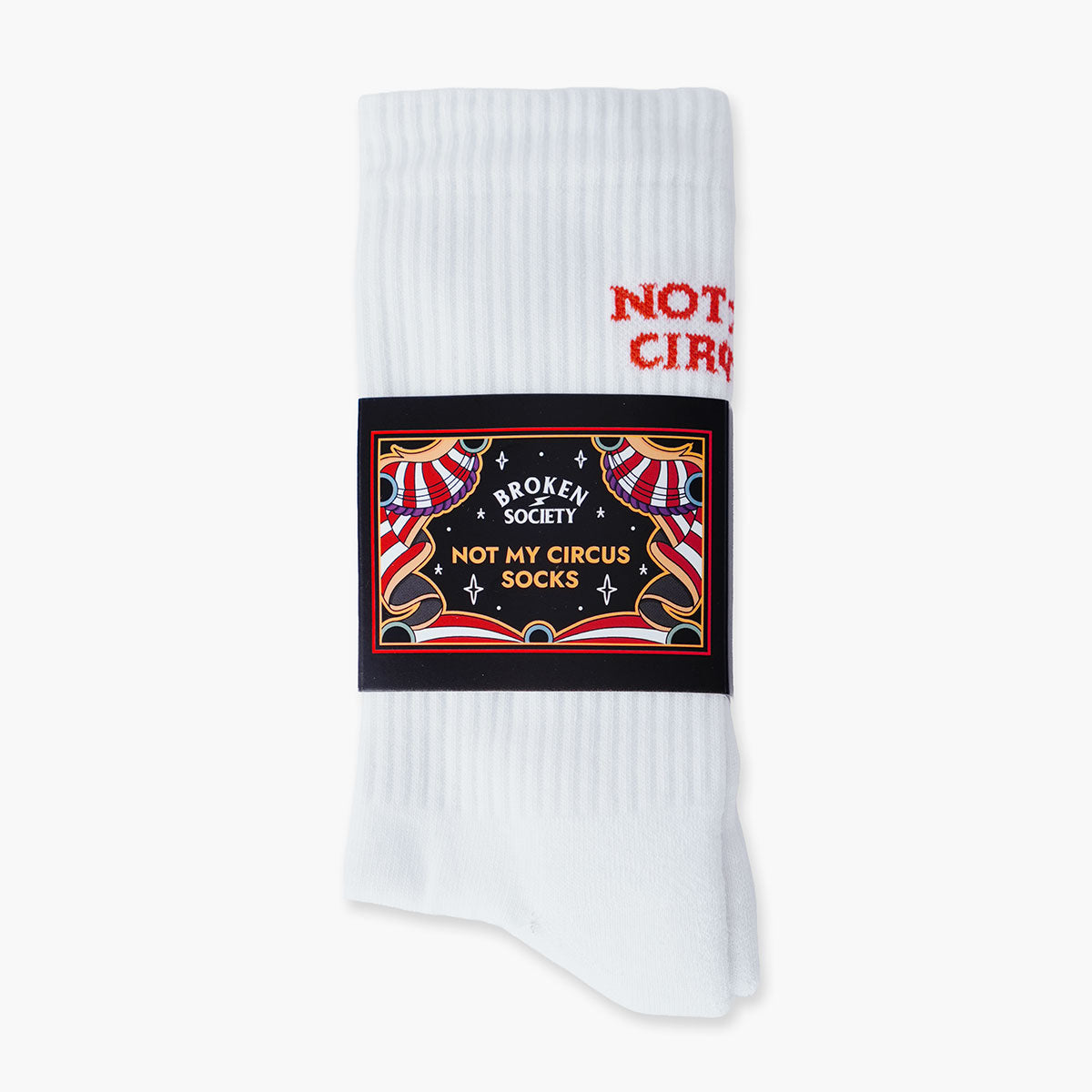 Not My Circus Socks (Unisex)-Tattoo Apparel, Tattoo Accessories, Tattoo Gift, Tattoo Socks-Broken Society