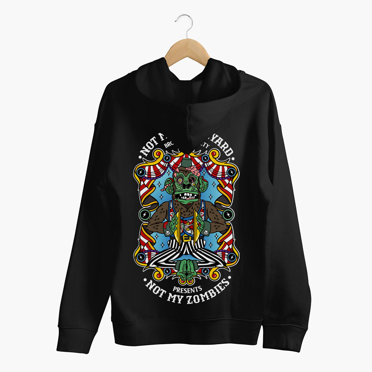 Not My Graveyard Hoodie (Unisex)-Tattoo Clothing, Tattoo Hoodie, JH001-Broken Society