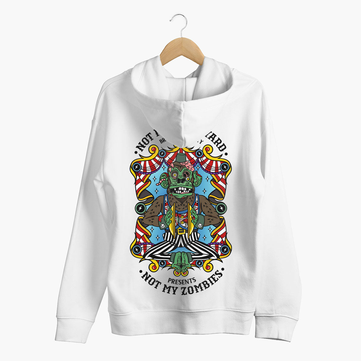Not My Graveyard Hoodie (Unisex)-Tattoo Clothing, Tattoo Hoodie, JH001-Broken Society