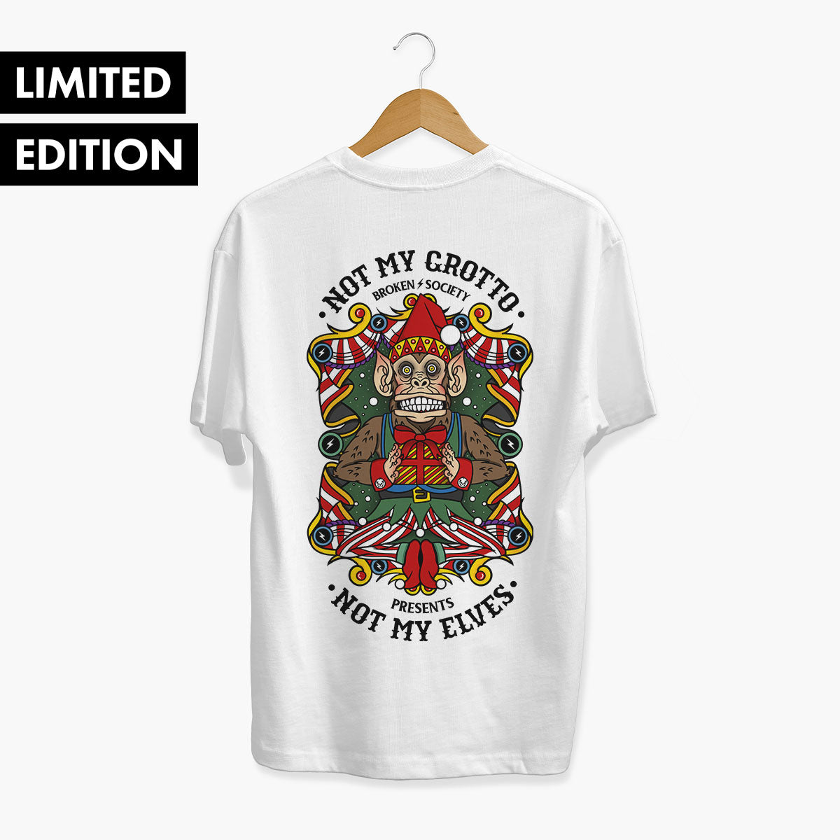 Not My Grotto Christmas T-Shirt (Unisex)-Tattoo Clothing, Tattoo T-Shirt, EP01-Broken Society