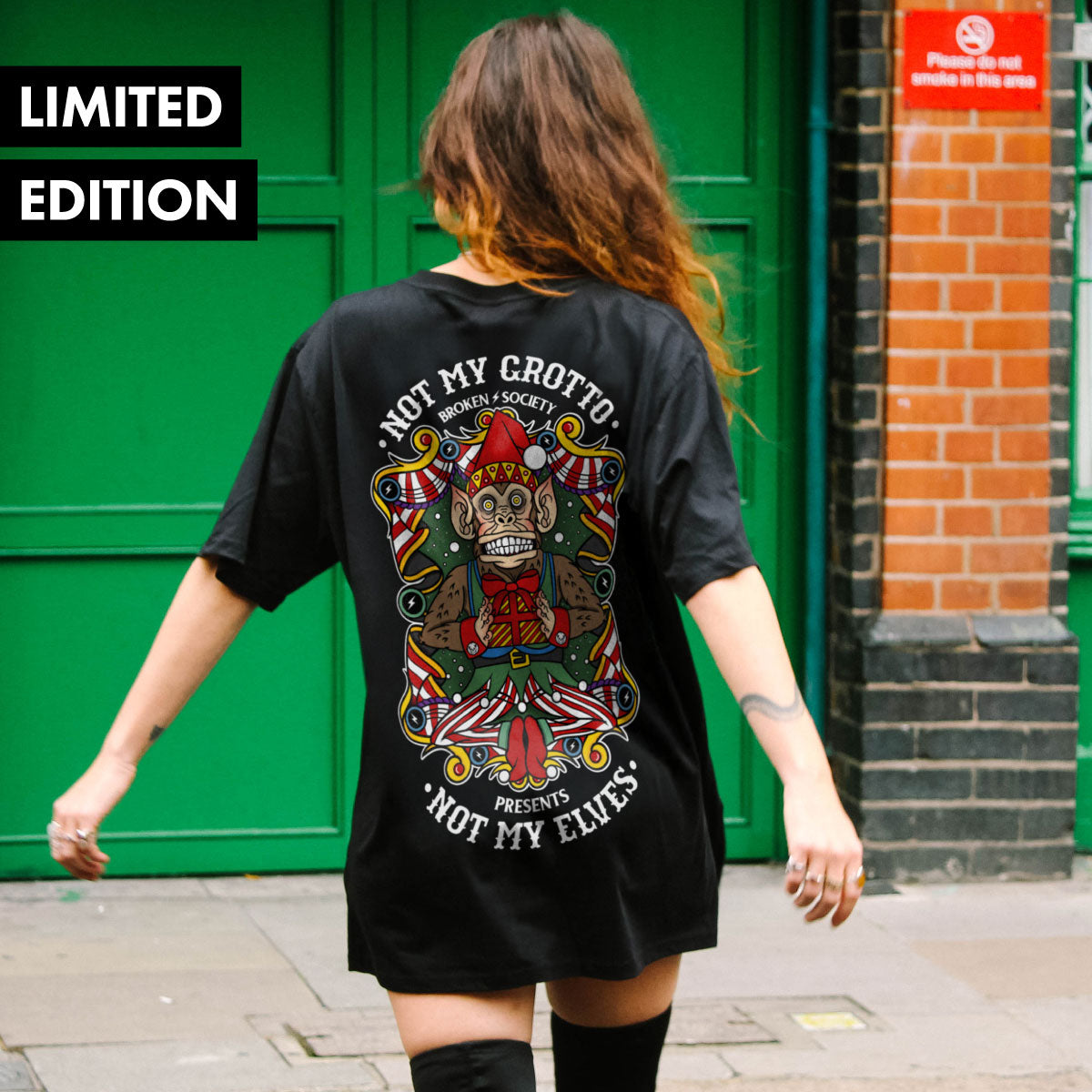 Not My Grotto Christmas T-Shirt (Unisex)-Tattoo Clothing, Tattoo T-Shirt, EP01-Broken Society