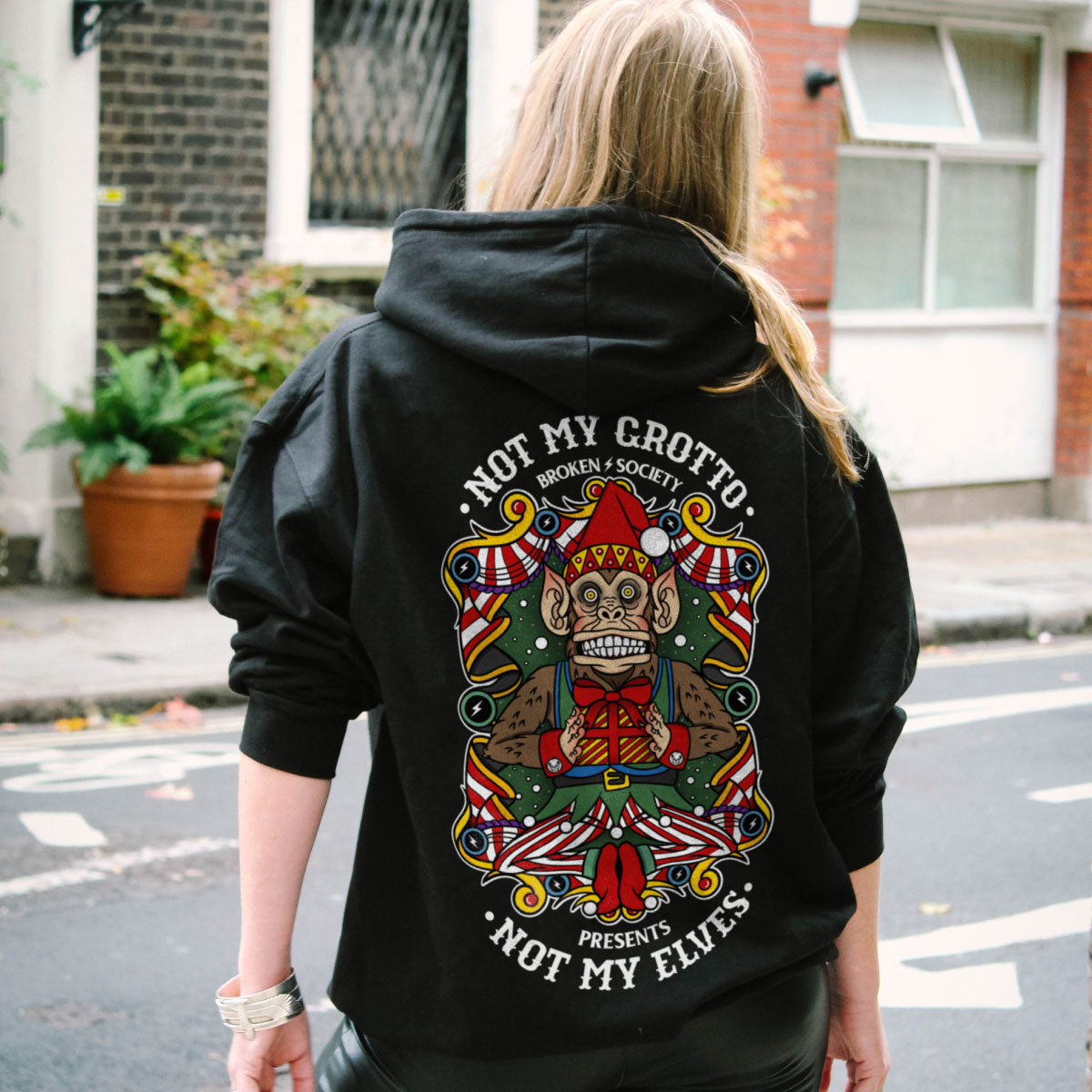 Not My Grotto Hoodie (Unisex)-Tattoo Clothing, Tattoo Hoodie, JH001-Broken Society