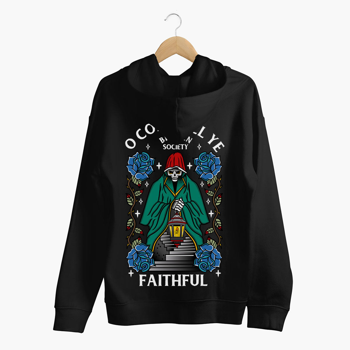 O Come All Ye Faithful Hoodie (Unisex)-Tattoo Clothing, Tattoo Hoodie, JH001-Broken Society