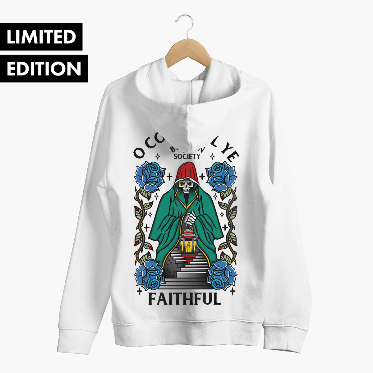 O Come All Ye Faithful Hoodie (Unisex)-Tattoo Clothing, Tattoo Hoodie, JH001-Broken Society