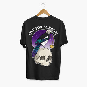 One For Sorrow T-shirt (Unisex)-Tattoo Clothing, Tattoo T-Shirt, N03-Broken Society
