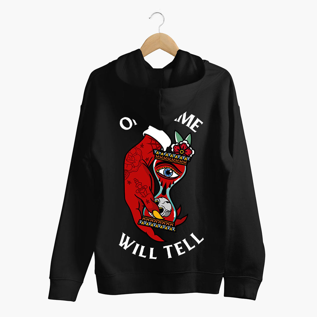 Only Time Will Tell Hoodie (Unisex)-Tattoo Clothing, Tattoo Hoodie, JH001-Broken Society