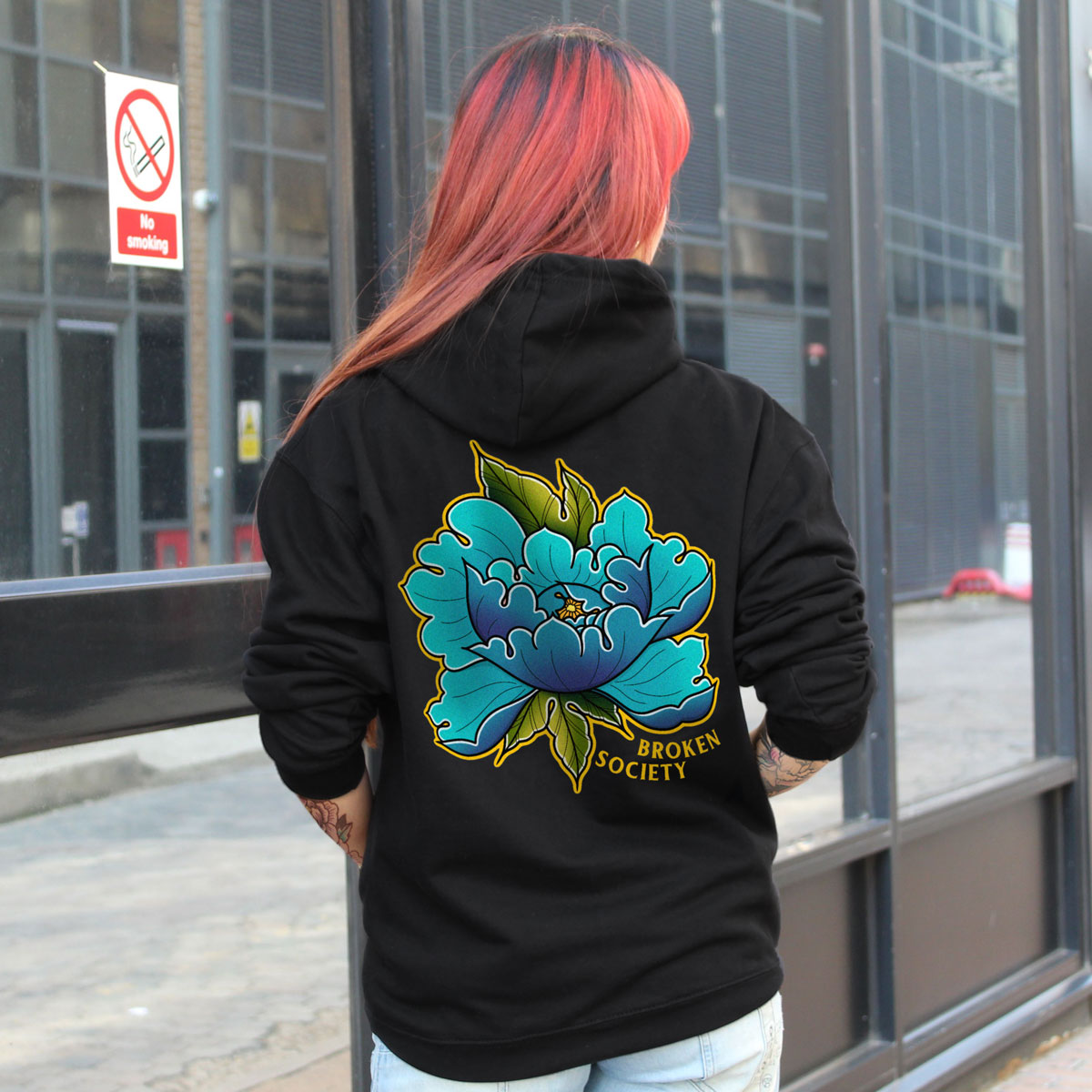 In Bloom I Hoodie (Unisex)-Tattoo Clothing, Tattoo Hoodie, JH001-Broken Society