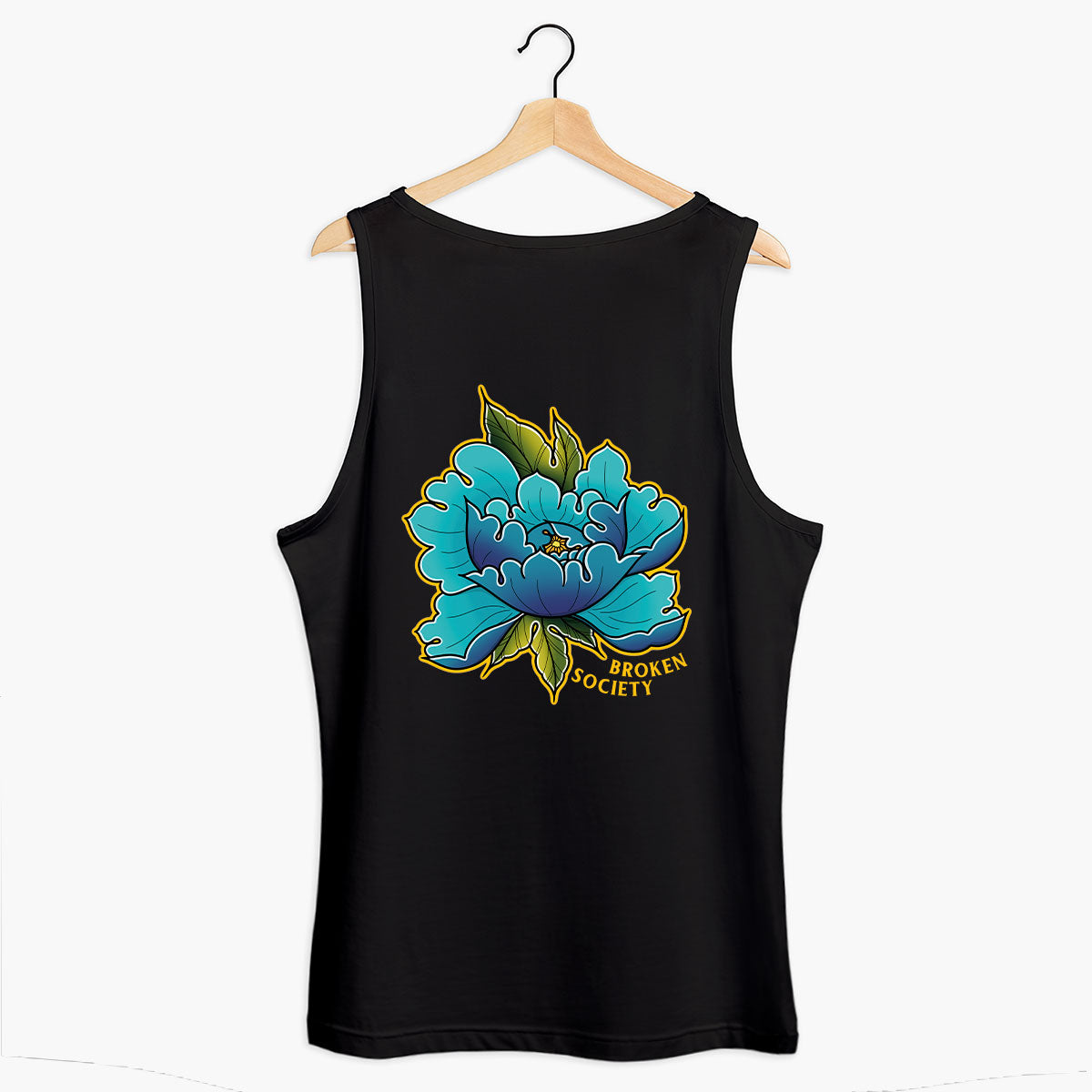 Peony In Bloom I Tank (Unisex)-Tattoo Clothing, Tattoo Tank, 03980-Broken Society