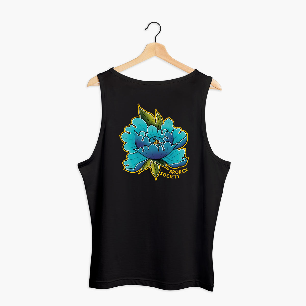 Peony In Bloom I Tank (Unisex)-Tattoo Clothing, Tattoo Tank, 03980-Broken Society