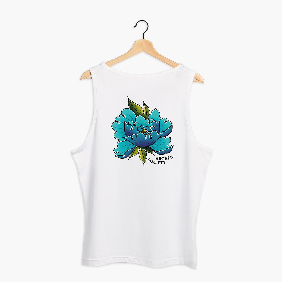 Peony In Bloom I Tank (Unisex)-Tattoo Clothing, Tattoo Tank, 03980-Broken Society