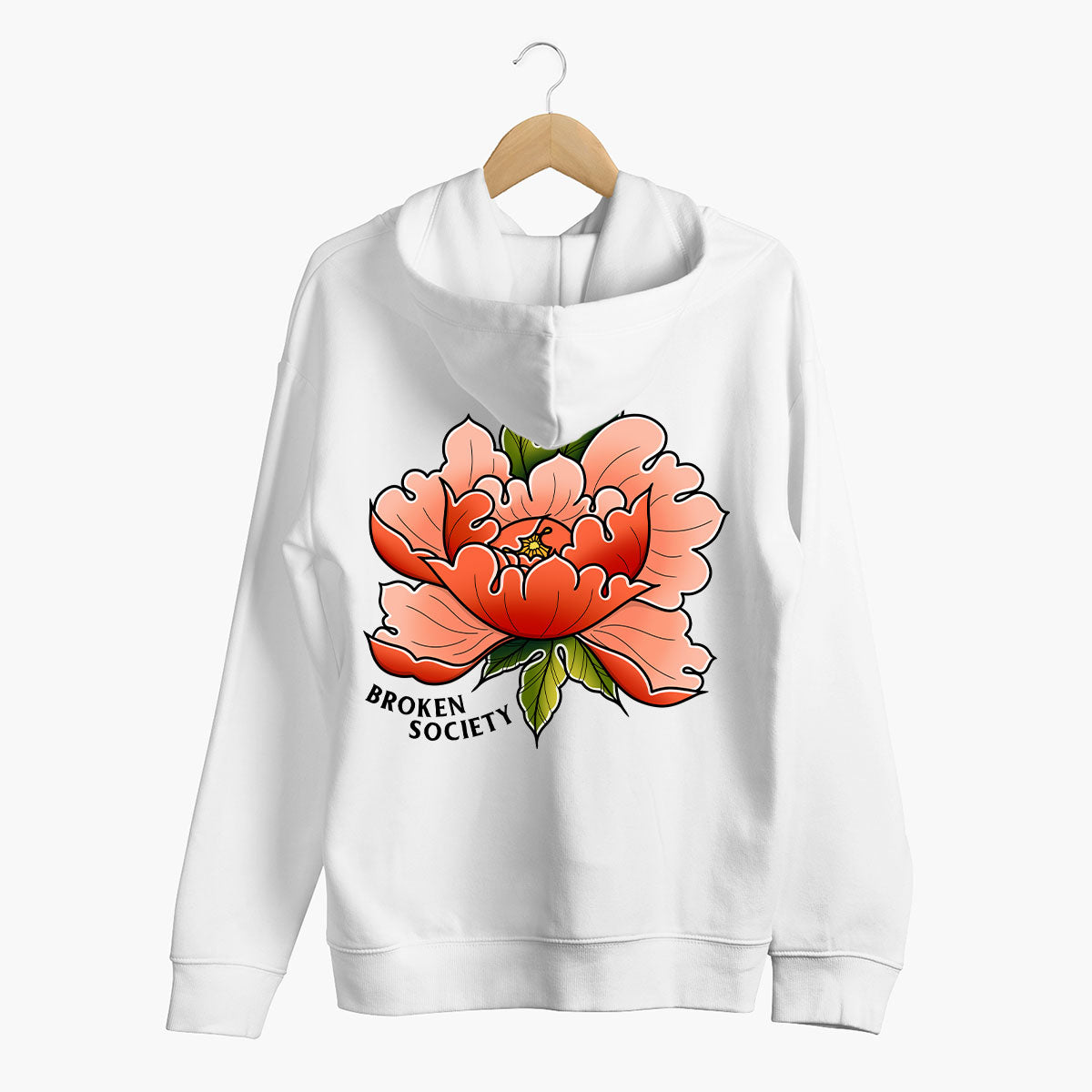 In Bloom II Hoodie (Unisex)-Tattoo Clothing, Tattoo Hoodie, JH001-Broken Society