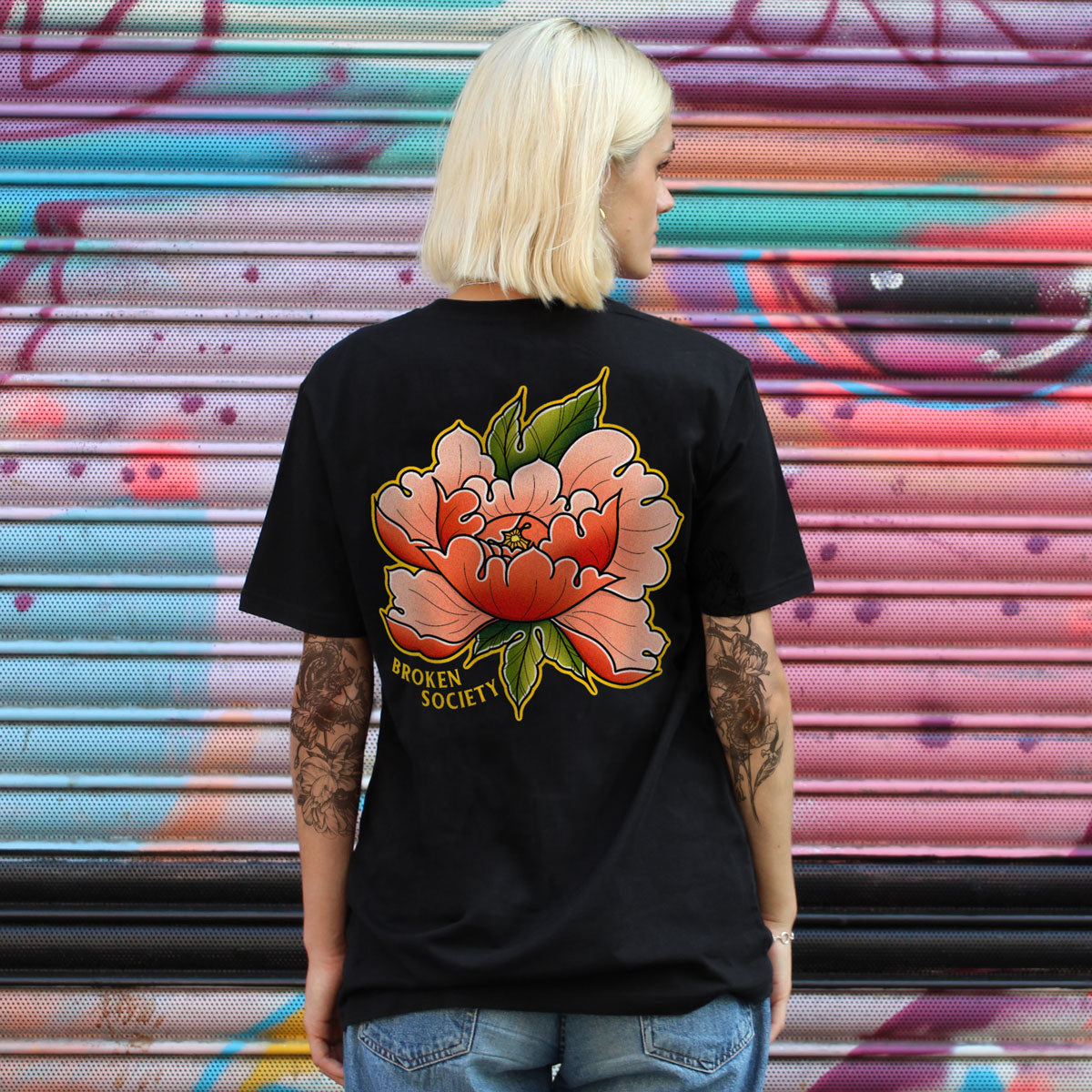 In Bloom II T-shirt (Unisex)-Tattoo Clothing, Tattoo T-Shirt, N03-Broken Society