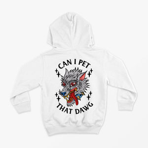 Pet That Dawg Kids Hoodie (Unisex)-Tattoo Clothing, Tattoo Hoodie, JH001B-Broken Society