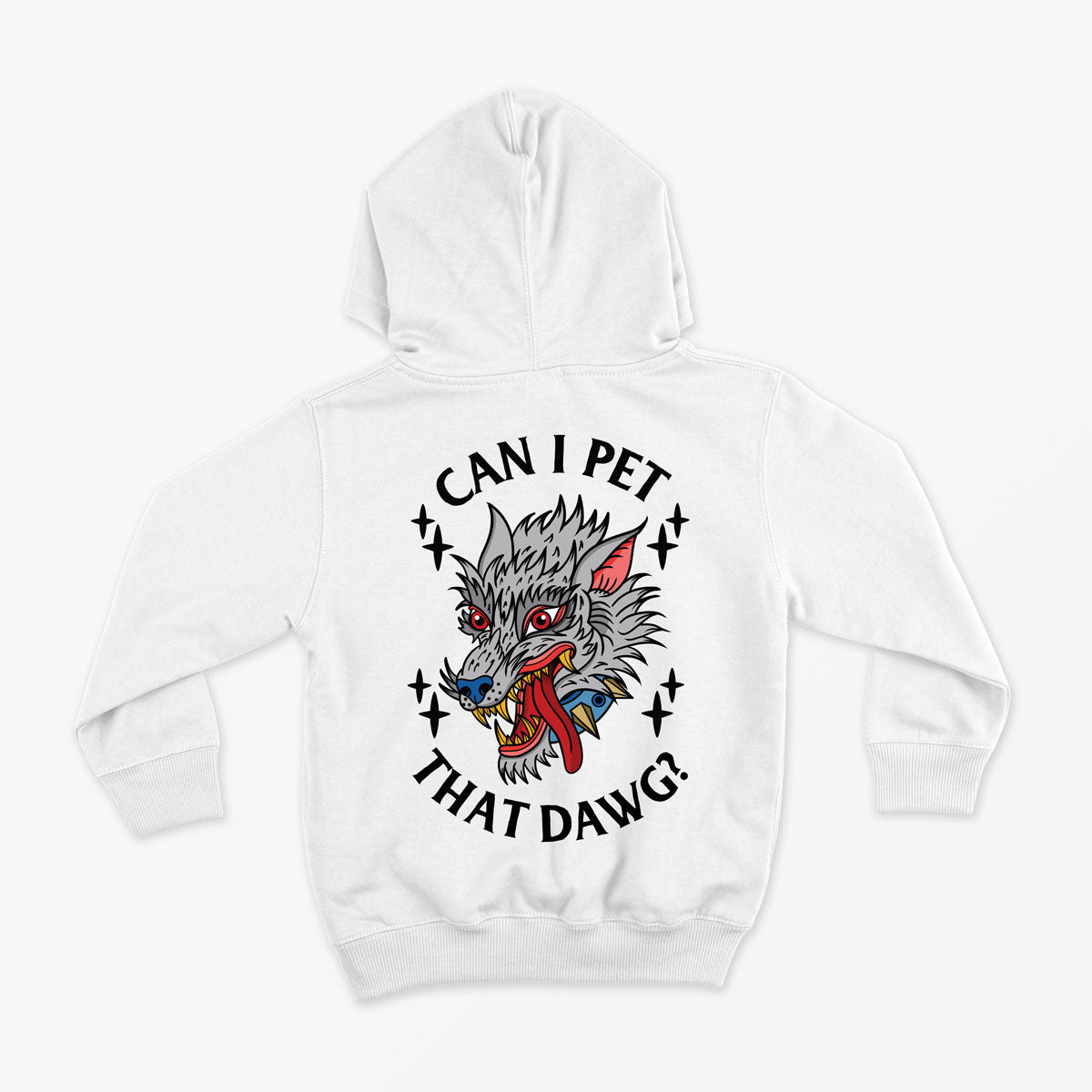 Pet That Dawg Kids Hoodie (Unisex)-Tattoo Clothing, Tattoo Hoodie, JH001J-Broken Society