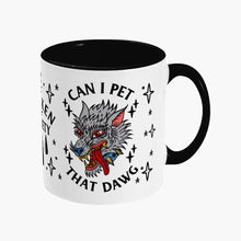 Load image into Gallery viewer, Pet That Dawg Mug-Tattoo Apparel, Tattoo Accessories, Tattoo Gift, Tattoo Coffee Mug, 11oz White Ceramic-Broken Society