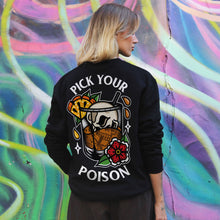 Laden Sie das Bild in den Galerie-Viewer, Pick Your Poison Sweatshirt (Unisex)-Tattoo Clothing, Tattoo Sweatshirt, JH030-Broken Society