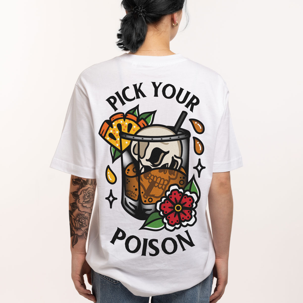 Pick Your Poison T-shirt (Unisex)-Tattoo Clothing, Tattoo T-Shirt, EP01-Broken Society