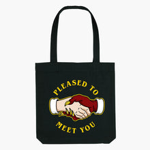 Load image into Gallery viewer, Pleased To Meet You Strong-As-Hell Tote Bag-Tattoo Apparel, Tattoo Accessories, Tattoo Gift, Tattoo Tote Bag-Broken Society