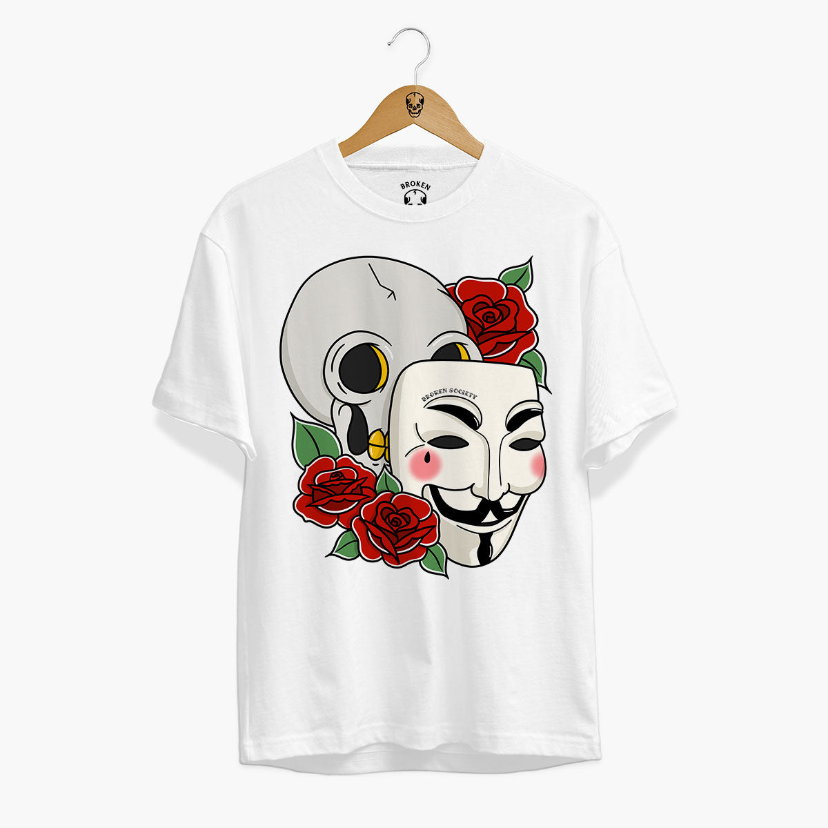 Remember Remember Front Print T-Shirt (Unisex)-Tattoo Clothing, Tattoo T-Shirt, N03-Broken Society
