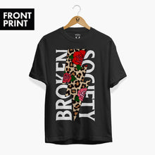 Cargar imagen en el visor de la galería, Roses And Animal Print Front Print T-shirt (Unisex)-Tattoo Clothing, Tattoo T-Shirt, EP01-Broken Society