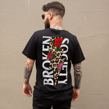 Laden Sie das Bild in den Galerie-Viewer, Roses And Animal Print T-shirt (Unisex)-Tattoo Clothing, Tattoo T-Shirt, N03-Broken Society